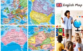 Exerz globe on a sturdy stand shows a reliable 39 cm height for class displays.