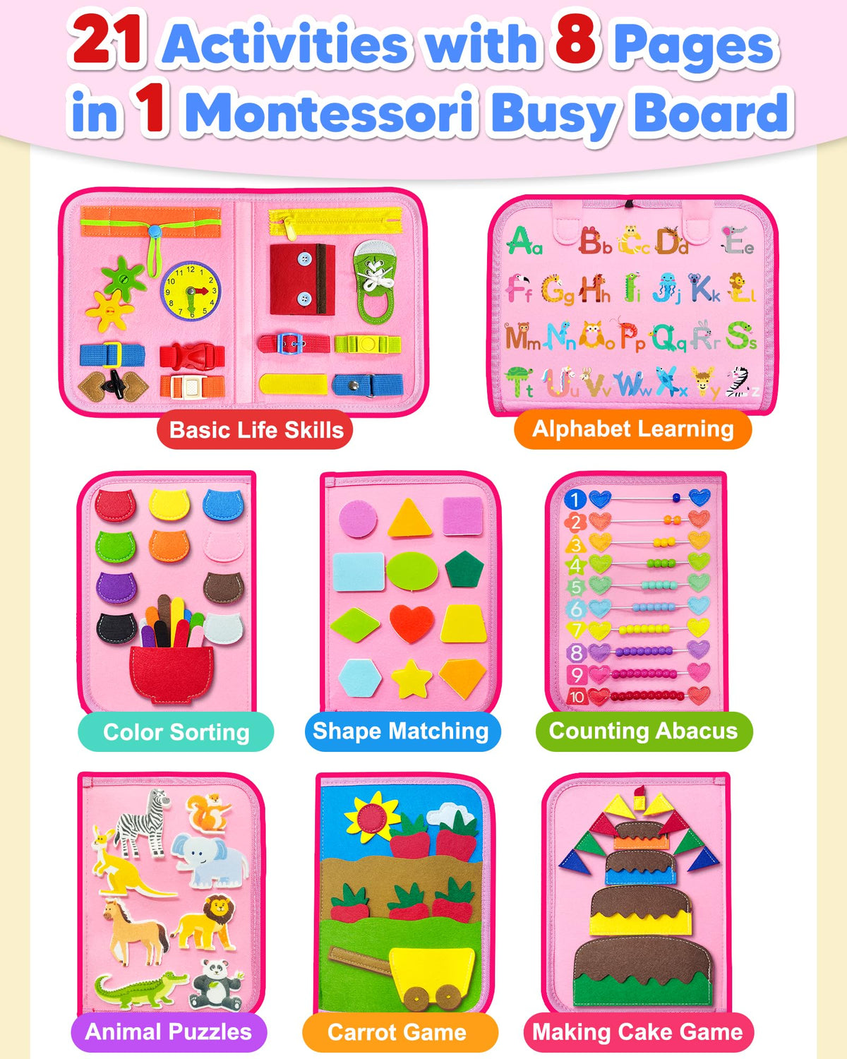 Exorany Busy Board button activity close-up to boost dexterity.