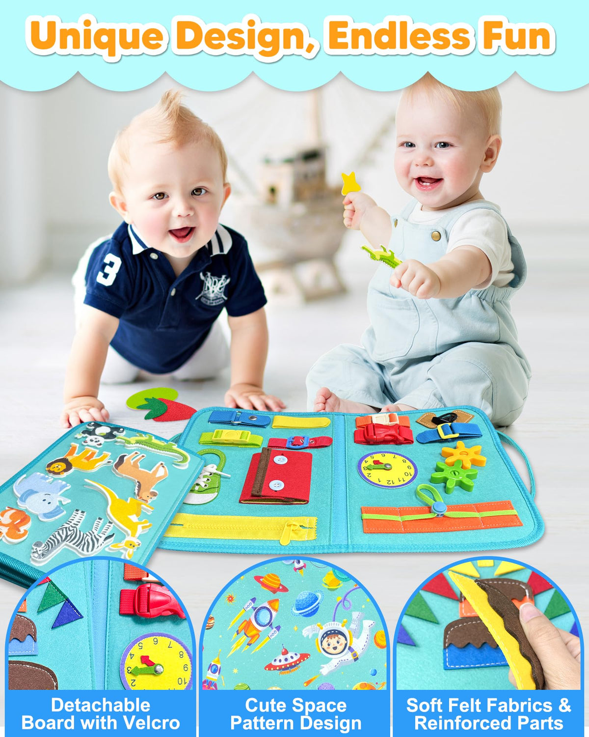 Exorany Busy Board counting-abacus promotes number sense with engaging beads