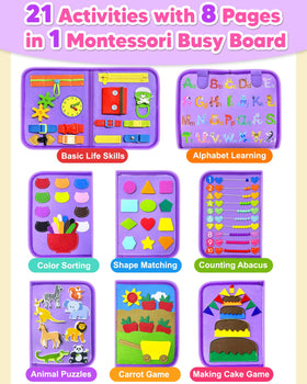 Exorany Busy Board shoelaces help toddlers practice fastening skills.