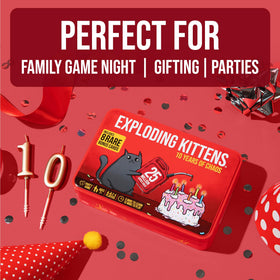 Exploding Kittens 2-5 players design fits small groups and travel.