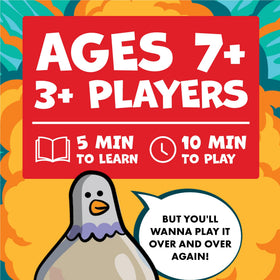 Exploding Pigeon by Exploding Kittens: chaotic, entertaining game night with friends.