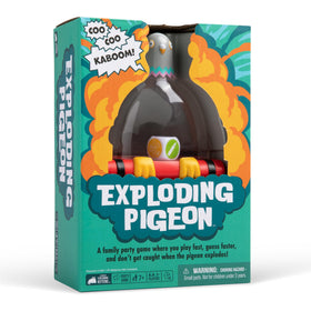 Exploding Pigeon by Exploding Kittens: pigeon shaker enabling fast, fun party challenges.
