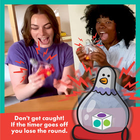 Exploding Pigeon by Exploding Kittens: action-card pack fuels fast team challenges.
