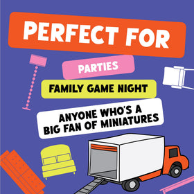 Exploding Kittens Giants Moving Tiny Furniture ages 7 plus expand inclusive play.