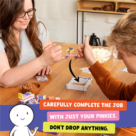 Exploding Kittens Giants Moving Tiny Furniture teamwork scenes highlight clear communication during fast moves.