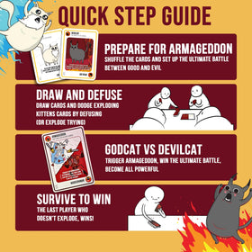 Exploding Kittens Good vs Evil packaging designed for portability and gifting