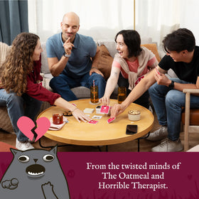 Exploding Kittens Horrible Couple card art sparks twisted romance and big laughs.