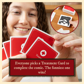 Exploding Kittens Horrible Therapist illustrated cards by The Oatmeal