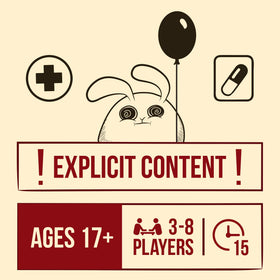 Exploding Kittens Horrible Therapist poster display highlighting party-ready visuals