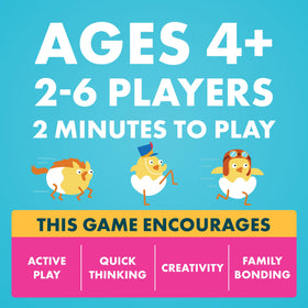 Exploding Kittens Hurry Up Chicken Butt classroom-friendly game night activity.