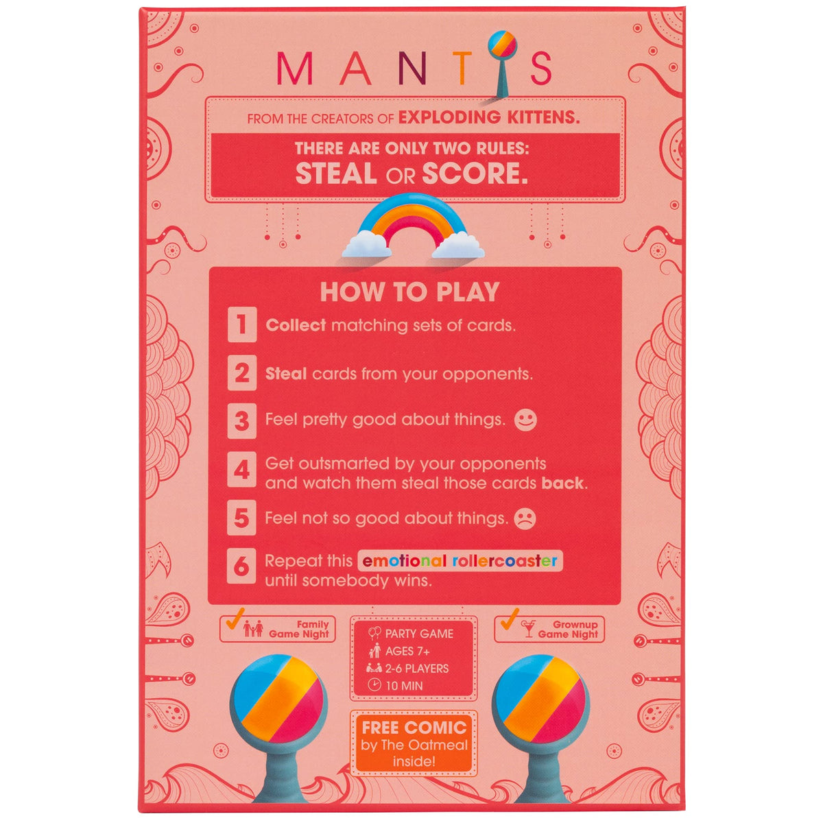 Exploding Kittens Mantis instruction manual enables easy setup and fast learning