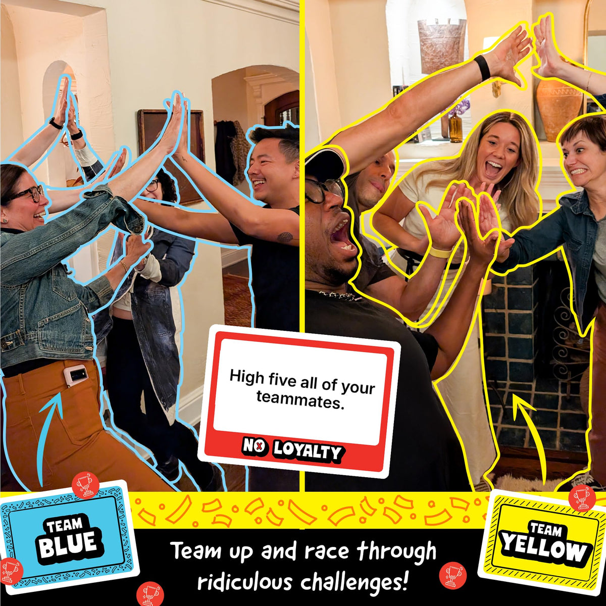 Exploding Kittens No Loyalty instruction booklet guiding quick setup for groups