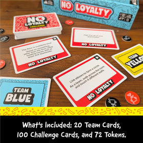 Exploding Kittens No Loyalty tokens ready to track progress toward five wins