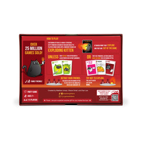 Exploding Kittens Original Edition Rainbow-Ralphing Cat illustration brings laughs