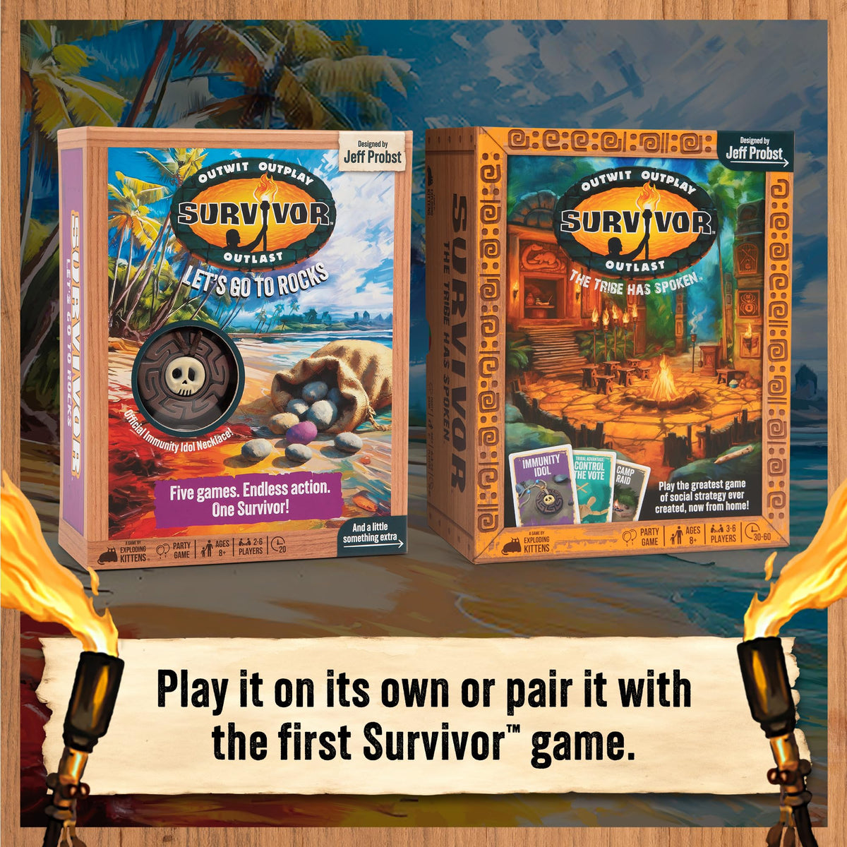 Exploding Kittens Survivor character cards add personalities and alliances