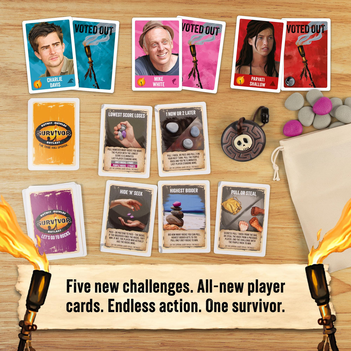 Exploding Kittens Survivor immunity necklace shown for twists
