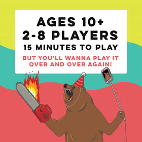 Exploding Kittens That Escalated Quickly packaging art invites friends to play.