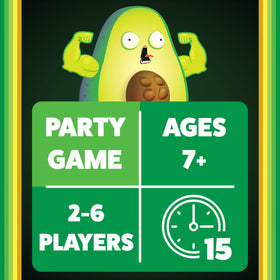Exploding Kittens Throw Throw Avocado captures fast-paced dodge moments and playful competition.