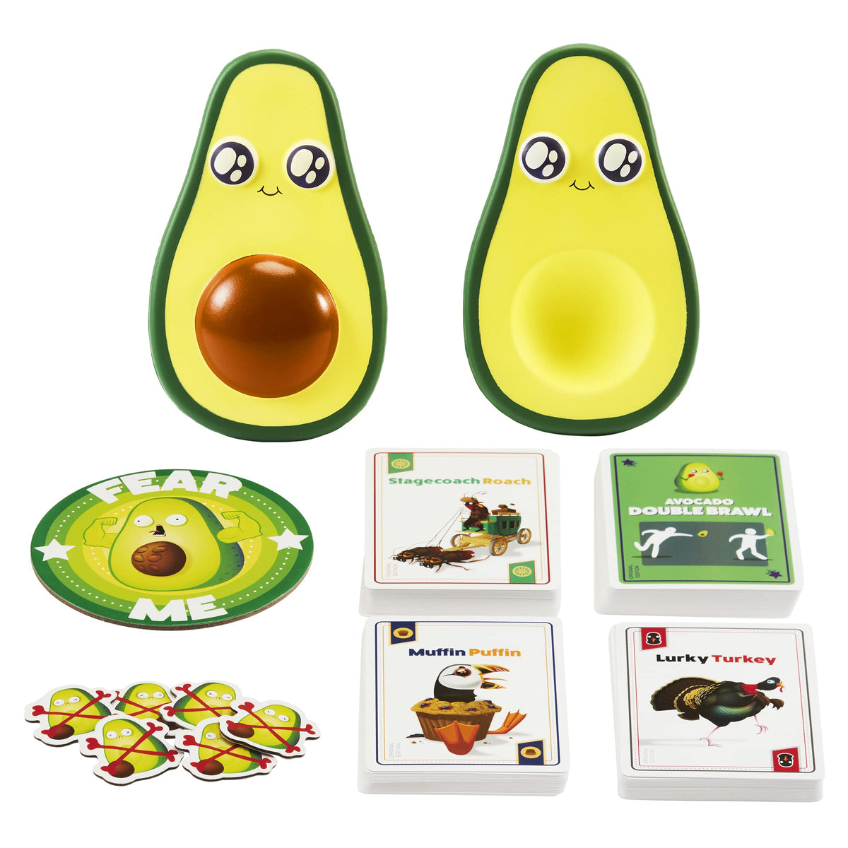 Exploding Kittens Throw Throw Avocado offers a quick, family-friendly party game for all ages.