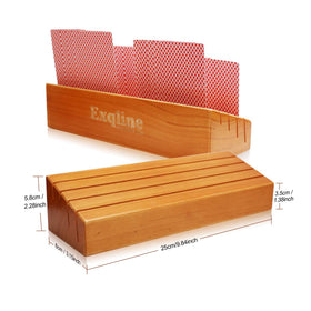 Exqline anti-slip bottom protects tables while keeping cards steady during play.