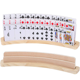 Exqline curved card holder with three slots for clear visibility during play