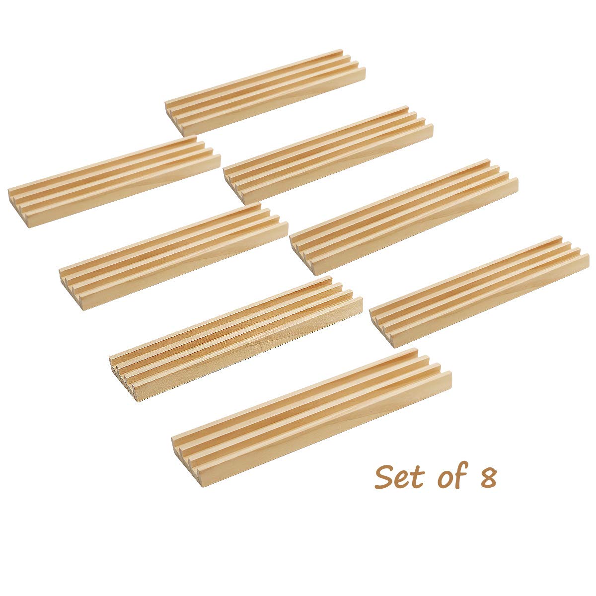 Exqline domino racks with three-slots design for clear visibility during play.
