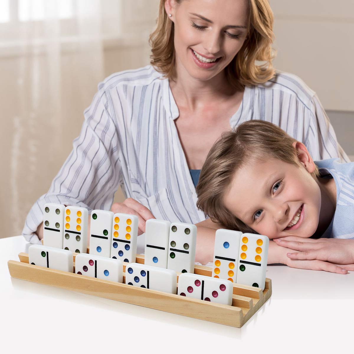 Eight racks arranged for group play and distraction-free focus.