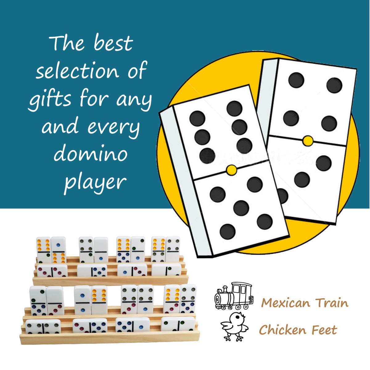 Mexican Train-ready setup from Exqline, ideal for family game nights.