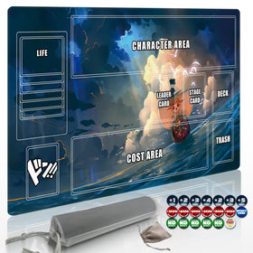 Extalas Playmat with zones design for organized solo games.