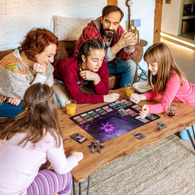 Extalas purple lotus design on playmat adds stylish flair