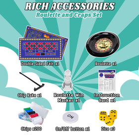 Extguds craps set with accessories ready for quick setup and play
