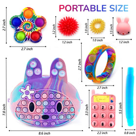 Exun acupressure rings provide soothing tactile interaction.
