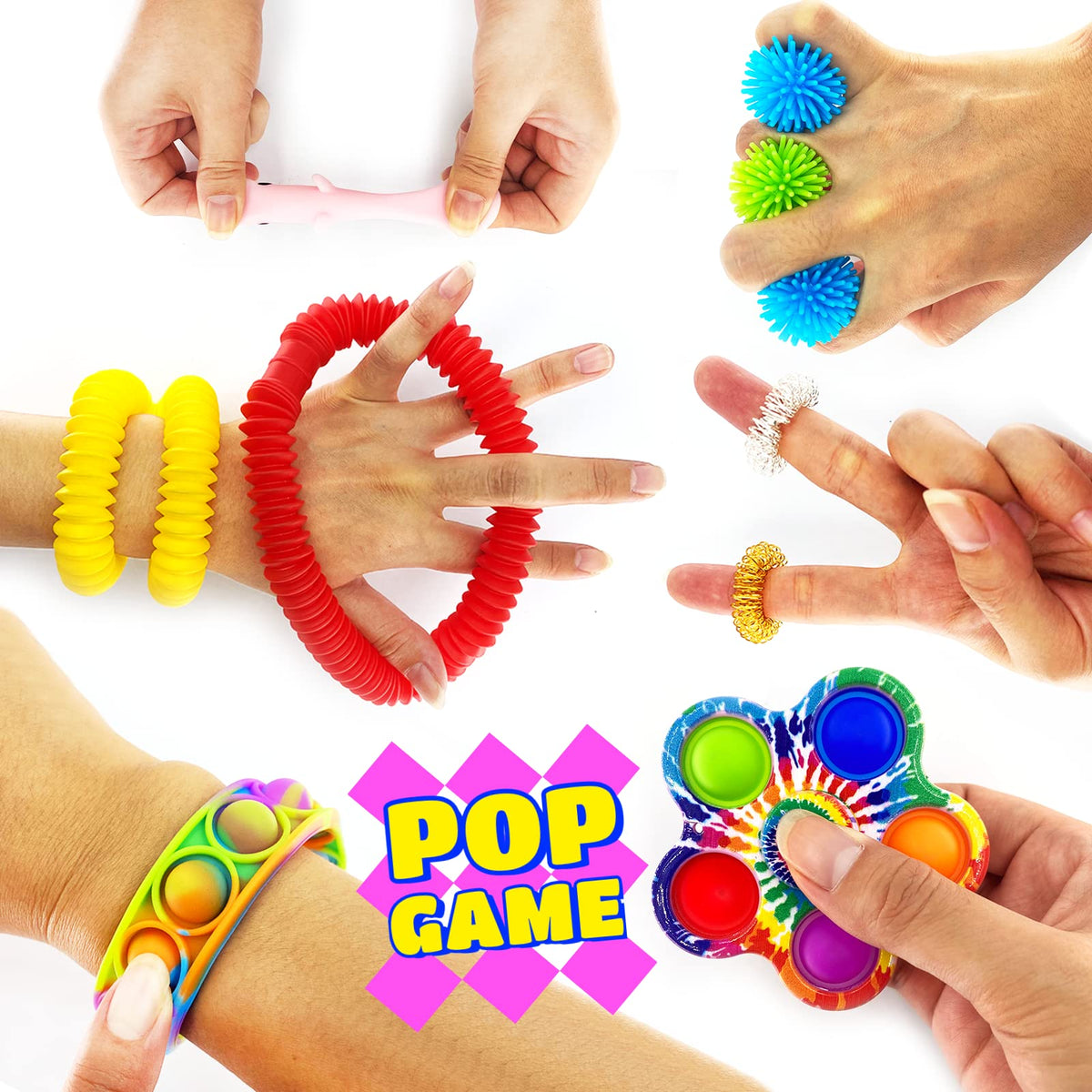 Exun fidget bracelet for discreet fidgeting anywhere.