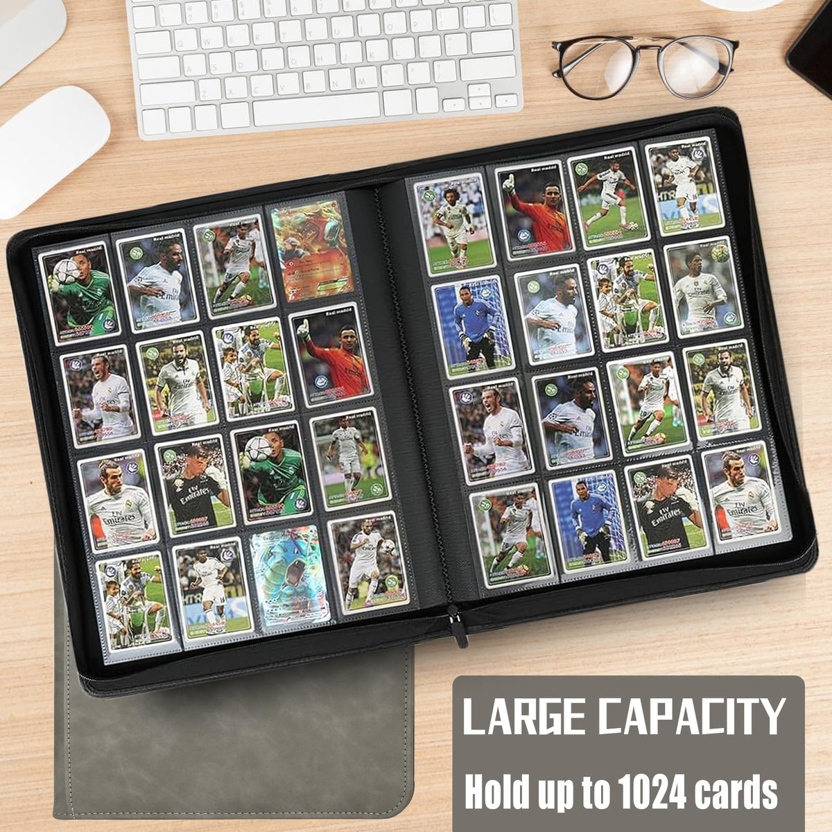 EYEGLEAM high-capacity layout helps you organize MTG, Yu-Gi-Oh!, and sports cards.