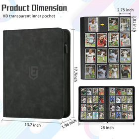 EYEGLEAM 1024 Pocket Card Binder side loading pages keep cards secure during transport