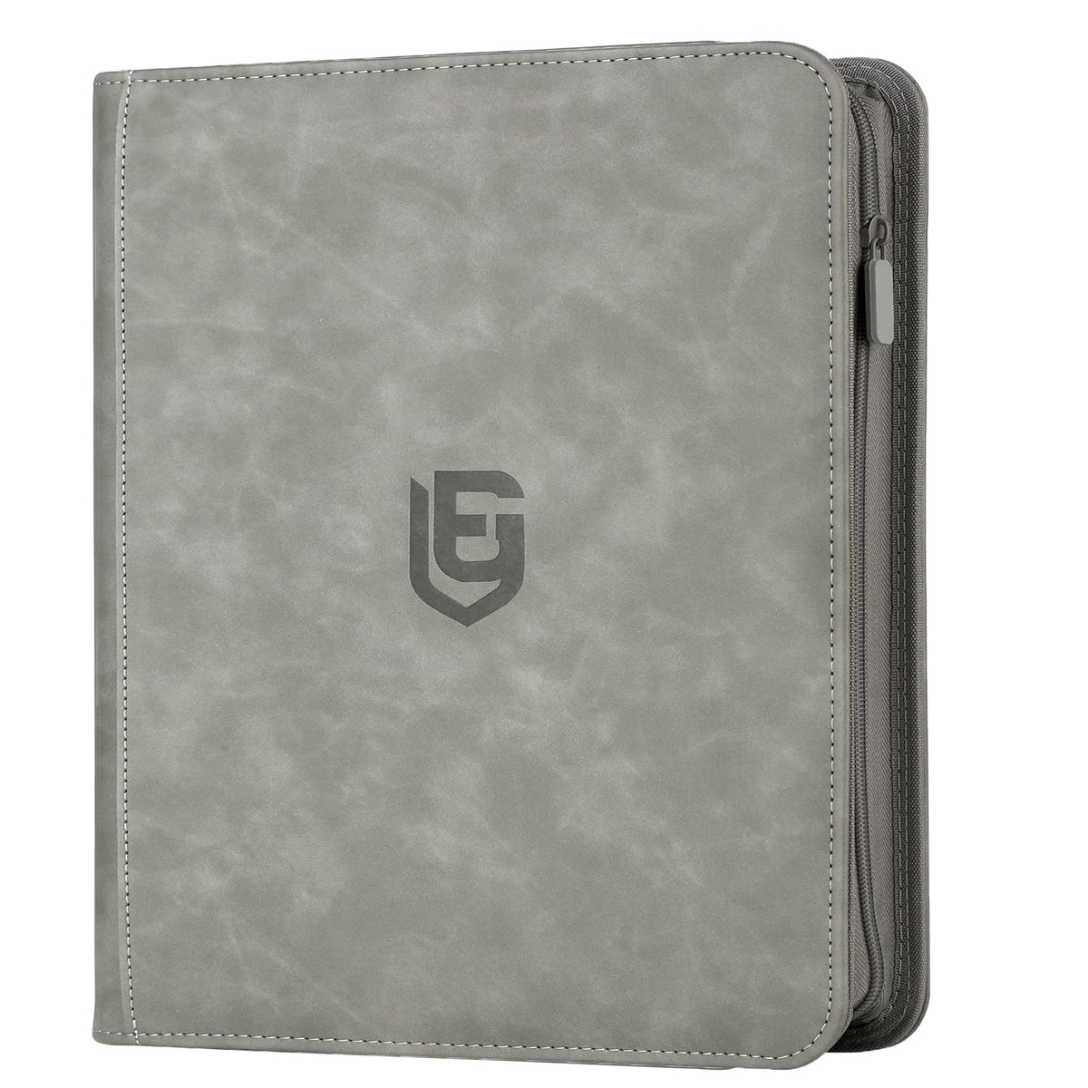 EYEGLEAM 12-pocket card binder side-loading grey keeps cards secure and organized.