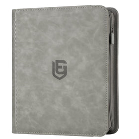 EYEGLEAM 12-pocket card binder side-loading grey keeps cards secure and organized.