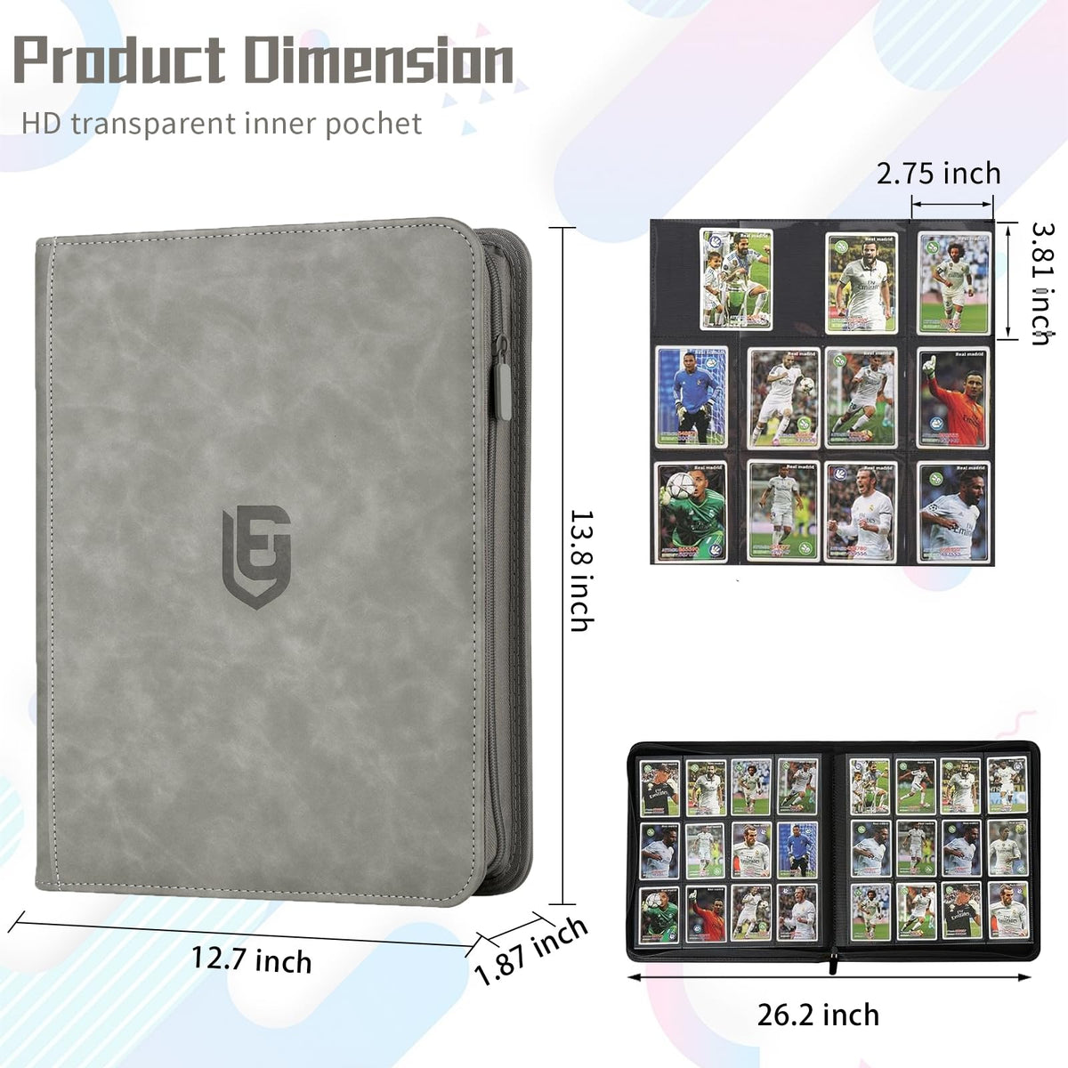 EYEGLEAM PU leather cover provides a premium, durable feel.