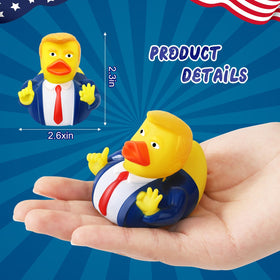 EYKOOW president rubber ducks ideal for bath time sensory play and imagination.