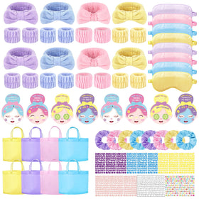 EYNDYN spa sleepover headbands provide soft comfort for overnight party fun