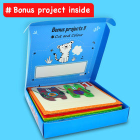 EZCRA Kids Craft Box paper airplanes for creative flight design and experimentation.