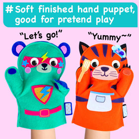 EZCRA Puppet Instructions image conveys easy-to-follow steps for young creators.