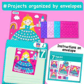 EZCRA unicorn pom pom art adds texture and color to projects