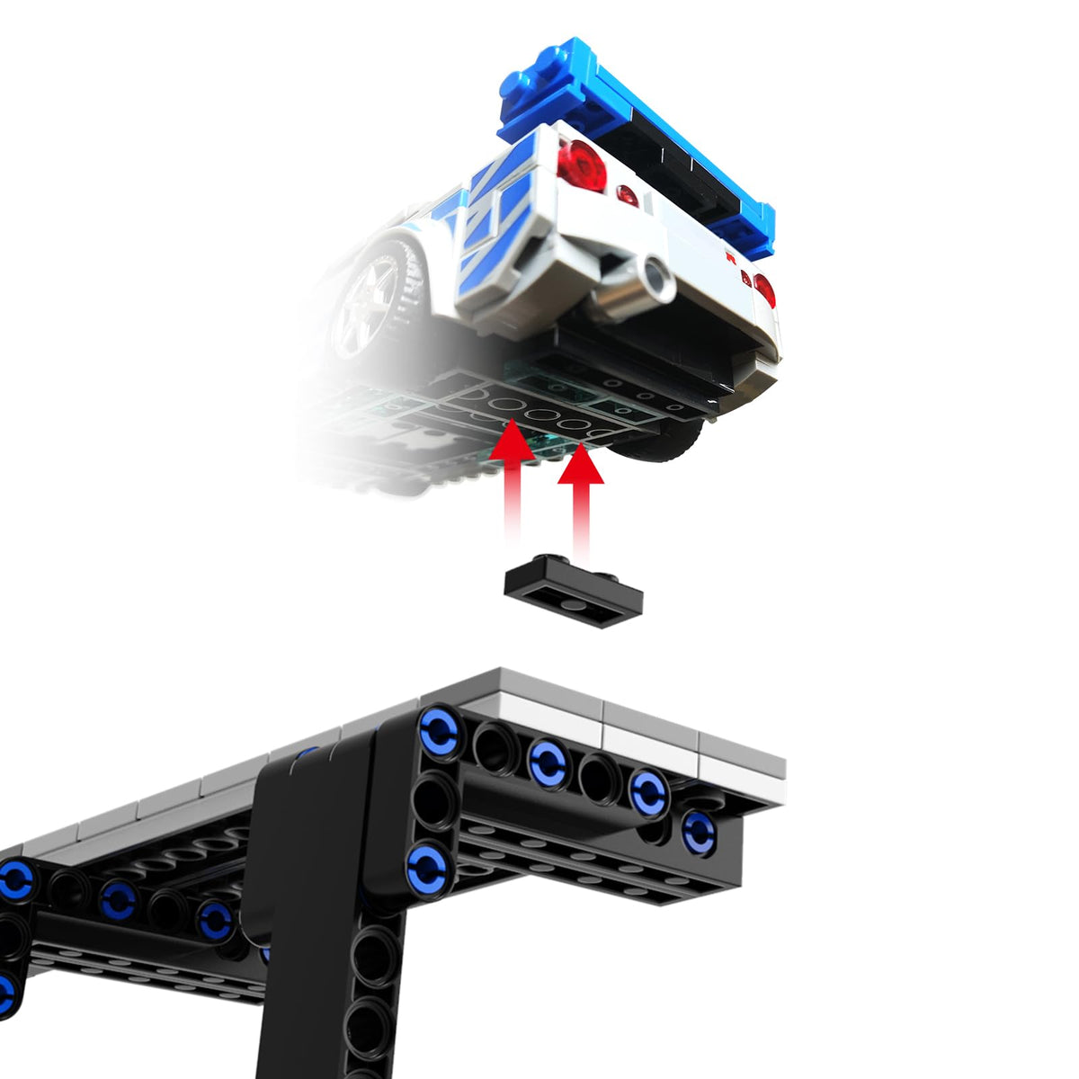EzeepoNewma stable bracket display keeps Lego cars securely upright.