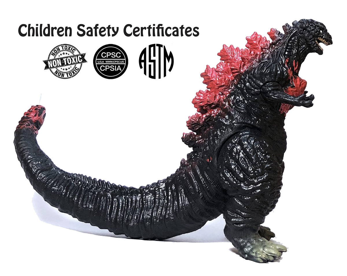 EZfun Burning Godzilla figure ideal for shelf display and storytelling
