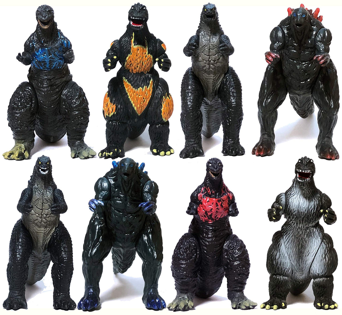 EZfun Godzilla figures set collection for dynamic display and imaginative play