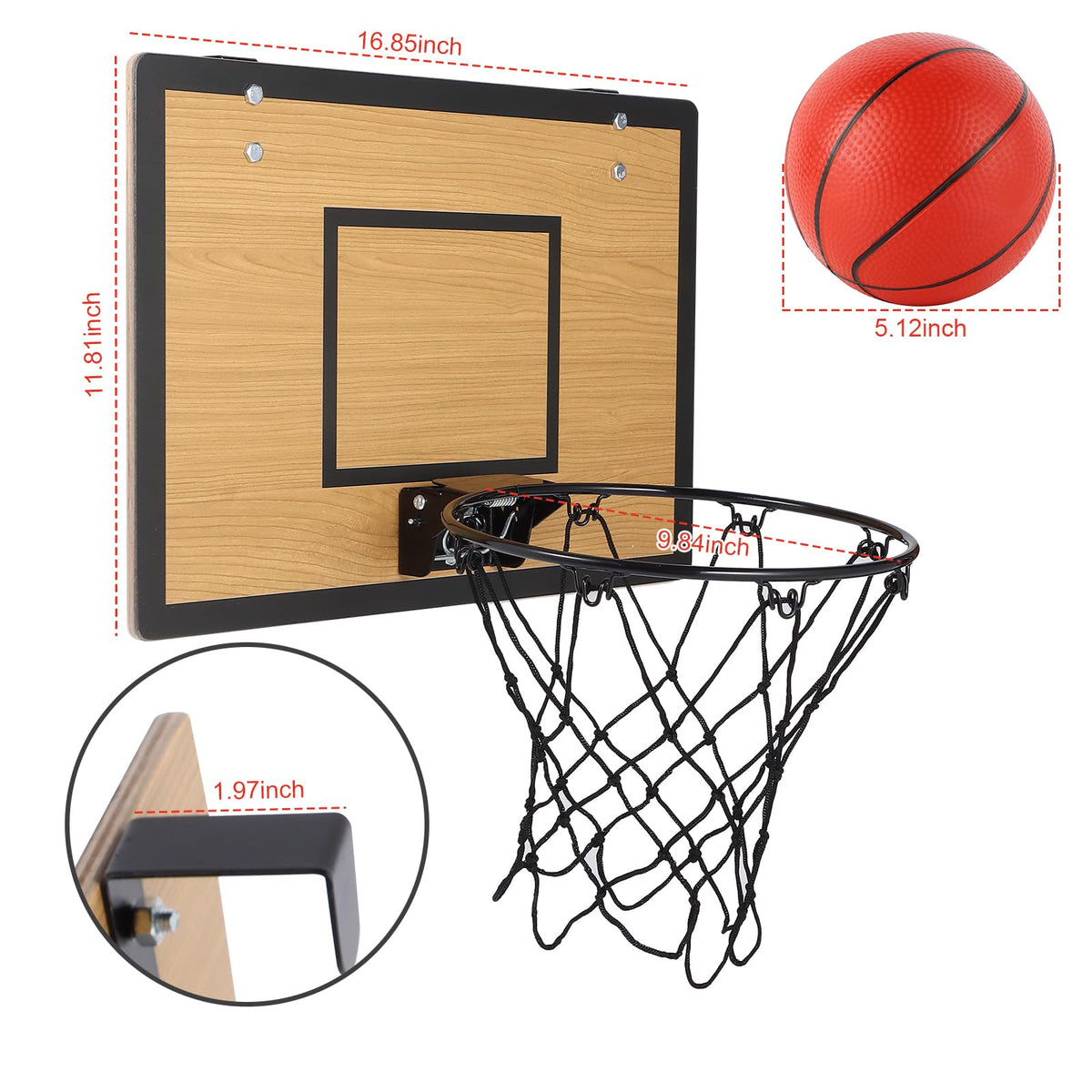 EZFXHD WTER mini hoop over-door hanging for easy setup