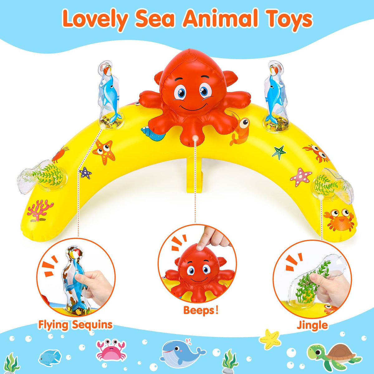 EZIGO detachable sensory toys encourage interactive fun and sensory exploration