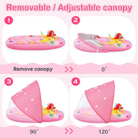 EZIGO baby pool float dual air chambers provide buoyancy and stability
